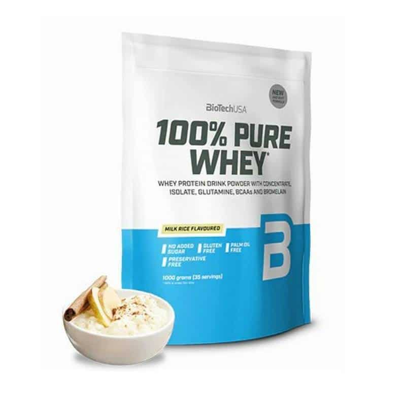 BioTech USA - 100% Pure Whey 1000g Milk Rice