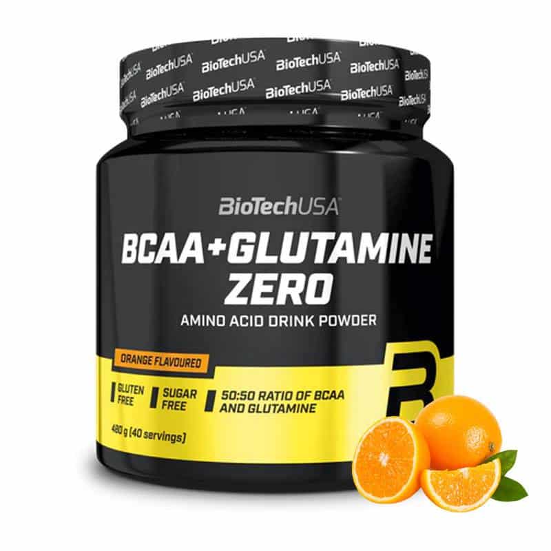 BioTech USA - BCAA+Glutamine Zero 480g Orange