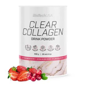 BioTech USA - Clear Collagen 308g Strawberry & Cranberry