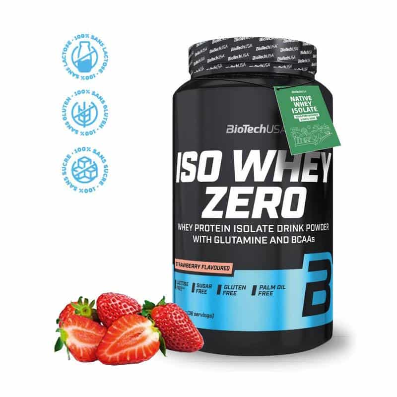 BioTech USA - Iso Whey Zero 908g Strawberry