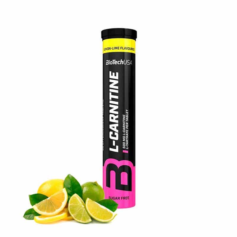 BioTech USA - L-Carnitine Effervescent 20tabs Lemon Lime