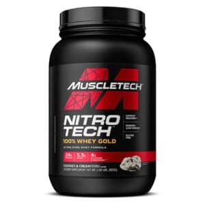 MuscleTech - Nitro Tech 100% Whey Gold 907g Coockies & Cream