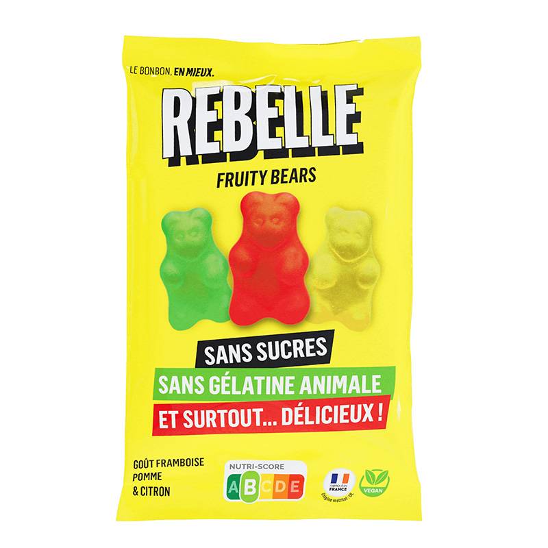 Rebelle - Fruity Bears 50g Apple Lemon Raspberry