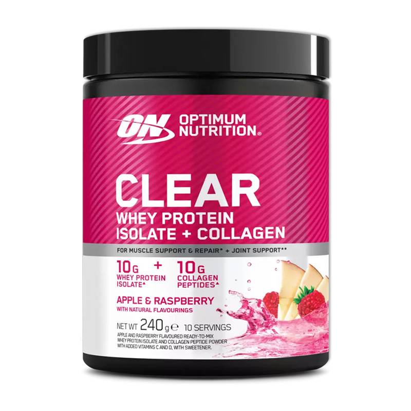 Optimum Nutrition - Clear Whey Protein Isolate + Collagen 240g Apple & Raspberry