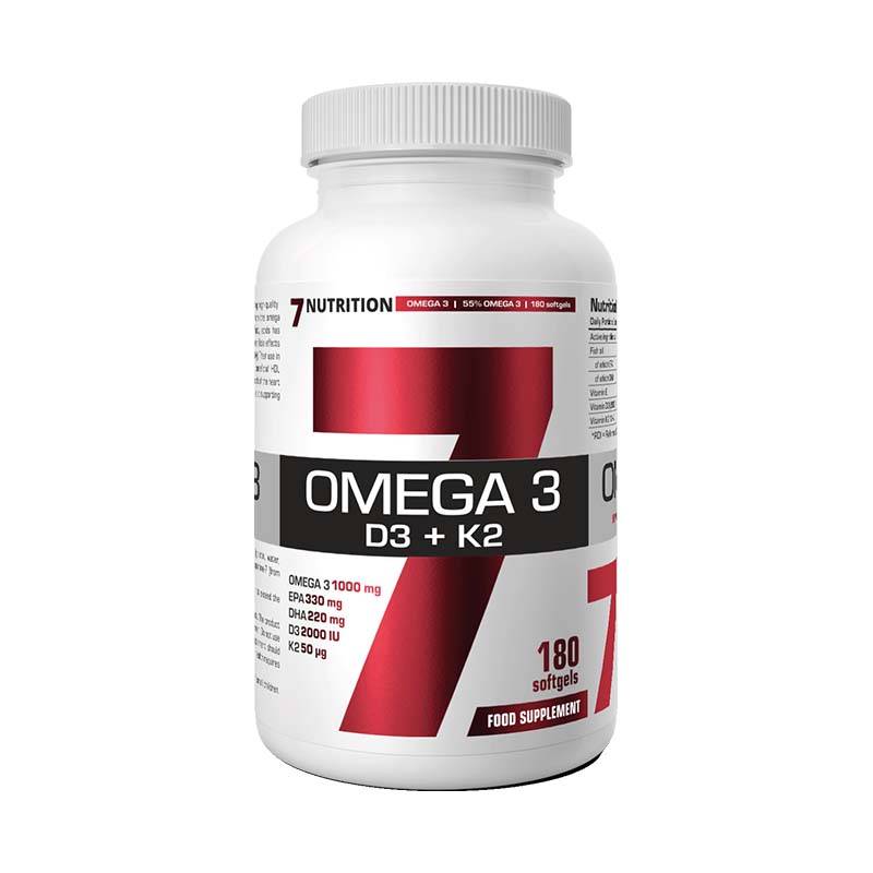 7Nutrition - Omega 3 D3+K2 180gel