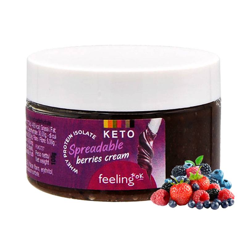 Feeling OK - Crème à tartiner + Protein 250g Red Fruits