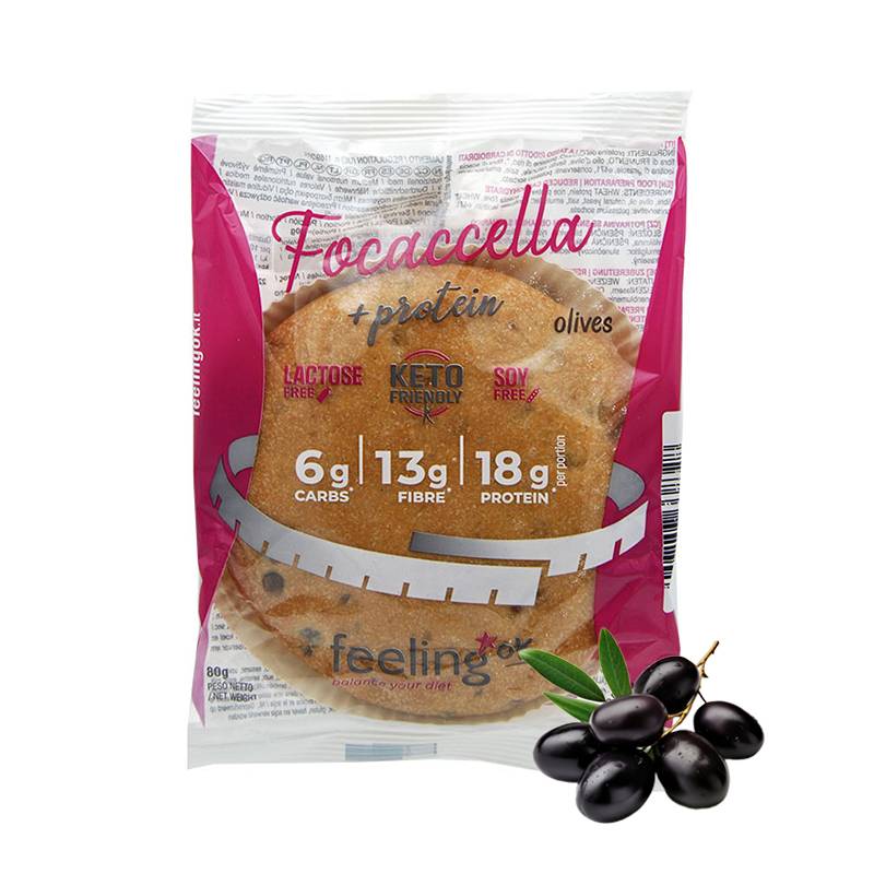 Feeling OK - Focaccella + Protein 80g Olives