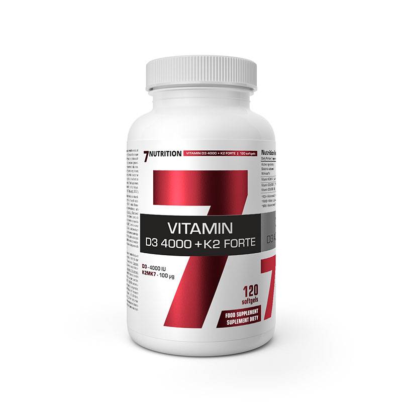 7Nutrition - Vitamin D3 4000 K2 Forte 120gel