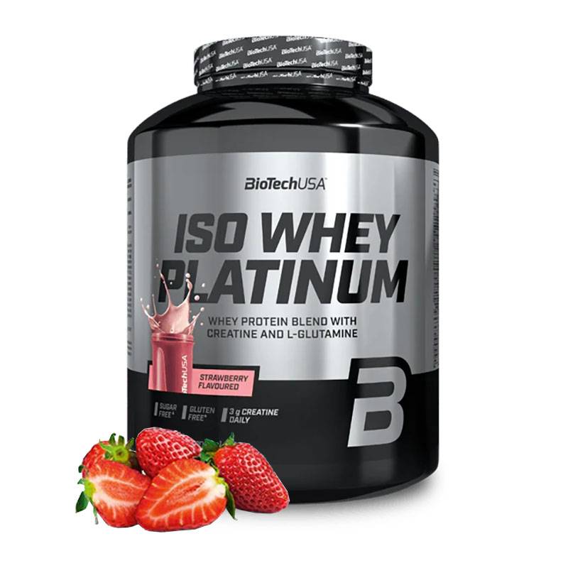 BioTech USA - Iso Whey Platinum 1816g Strawberry